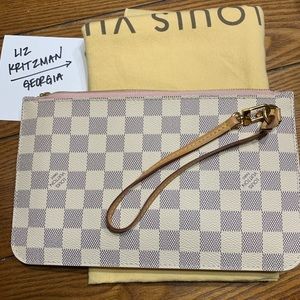 Louis Vuitton Damier Azur Neverfull Pouch MM/GM